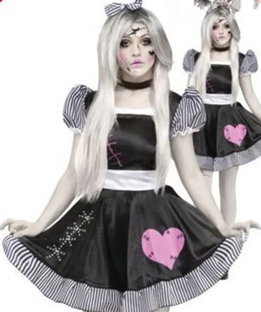 

Хэллоуин для взрослых Лолита косплей кукла костюм ломаемый фарфор невесты кукла призрак свадебный доктор традиционный китайский сценический ко...