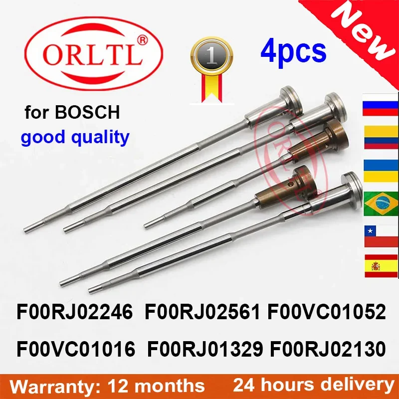 

Для Bosch F00VC01052 F00VC01016 F00RJ02246 F00RJ02561 F00RJ01329 F00RJ02130 4 шт. Автозапчасти для общей топливной системы, регулирующий клапан