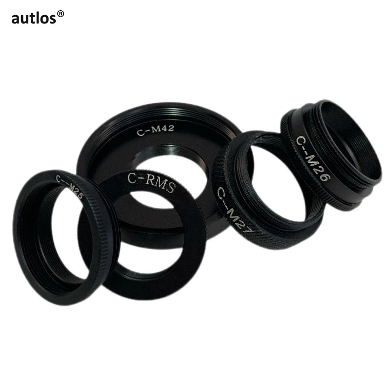 Mocowanie C 25,4 mm do gwintu RMS M25 M26 M27 M42 Pierścień adaptera obiektywu mikroskopu