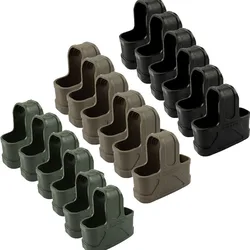 6-Piece Rubber Mag Set Suitable M45.56/7.62 Glock Rifle Rubber Magazine Pouch Marking Bracket Protective Cover