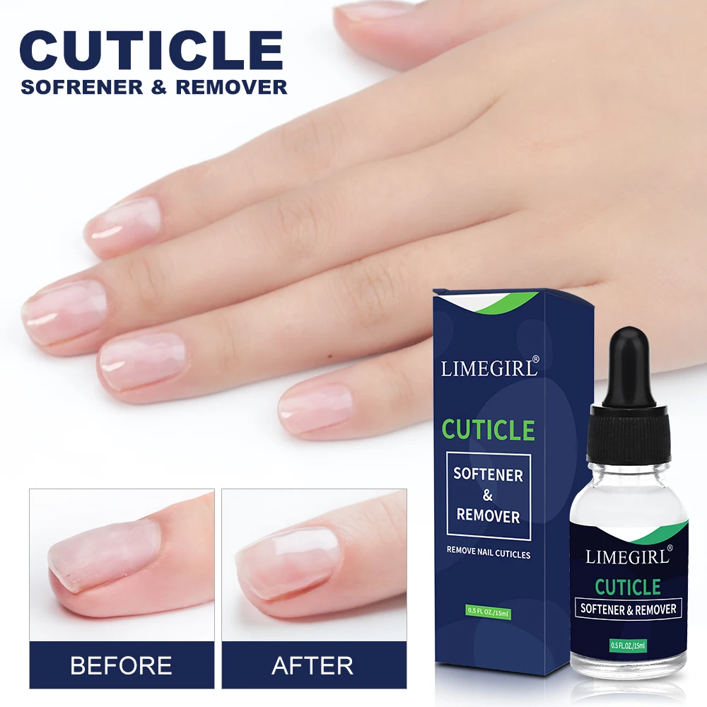 LIMEGIRL 15 مللي العناية بالأظافر بشرة المنقي مزيل تجديد النفط المنقي الوقائي للبشرة الميتة هلام بشرة الأظافر المنقي