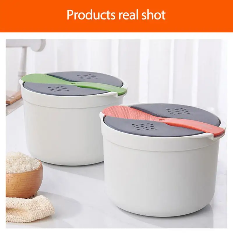 Microwave Oven Rice Cooker Portable Food Container Multifunction Steamer Rice Cooker Bento Lunch Box Steaming Utensils