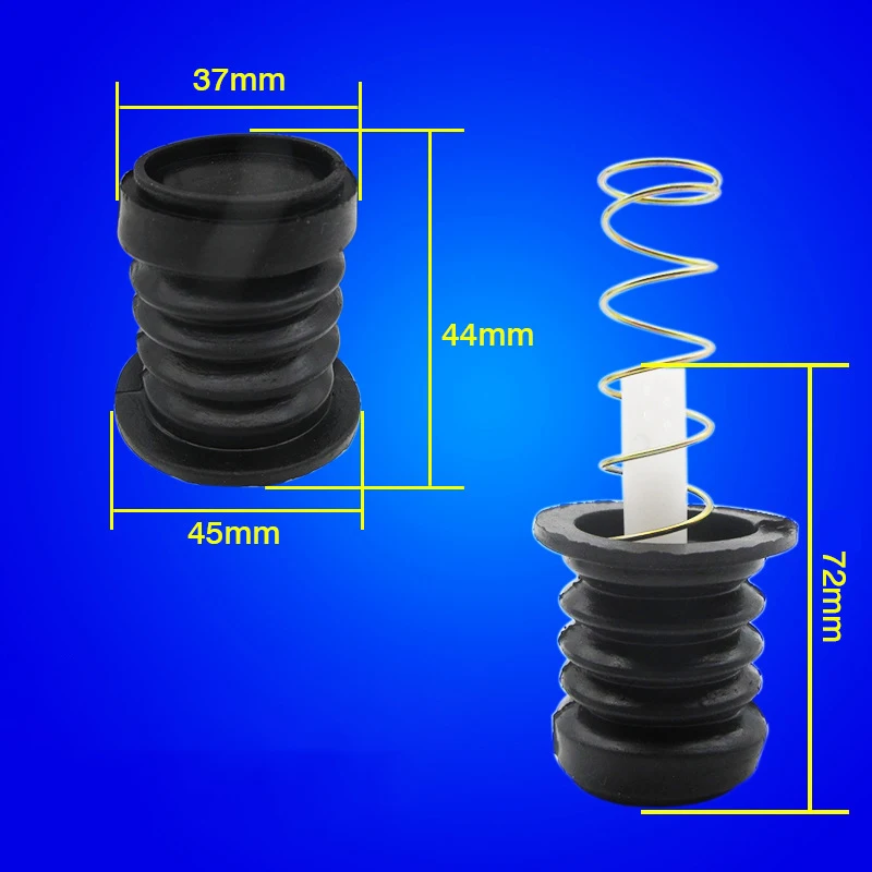 Universal Water Drain Valve Plug, Almofada De Borracha De Vedação, Acessórios De Primavera, Fontes De Banheiro, Máquina De Lavar, 1Pc