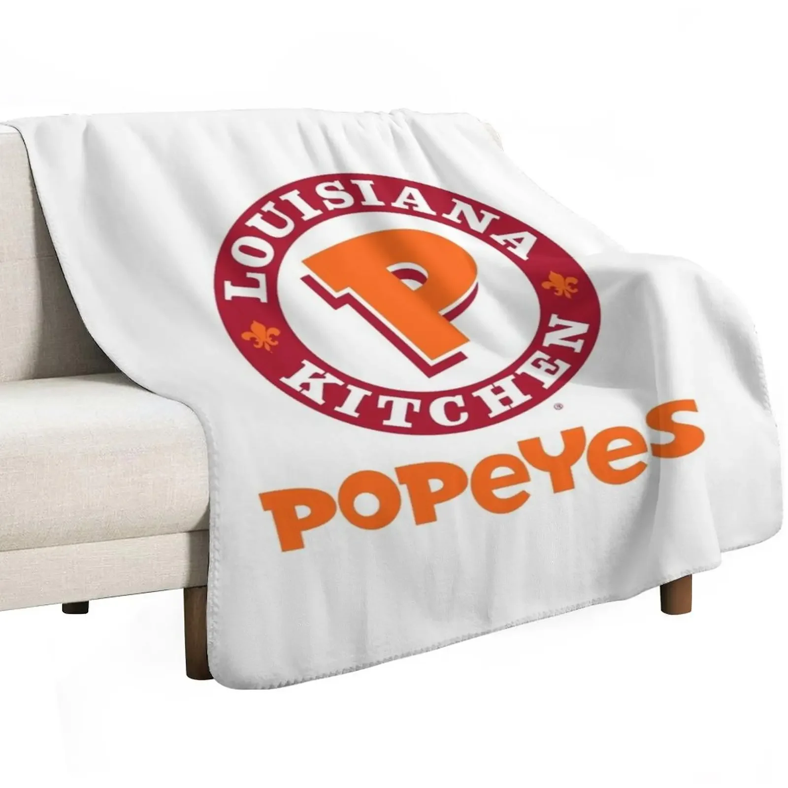 Popeyes Louisiana Kitchen (Popeyes) Throw Blanket warm winter Decorative Sofa Cute Flannels Decorative Sofas Quilt Blankets