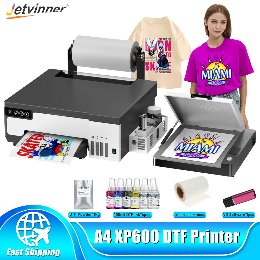 

Принтер A4 L8058 DTF для принтера Epson XP600 DTF, принтер для переноса пленки, принтер для печати на футболках для всех тканей