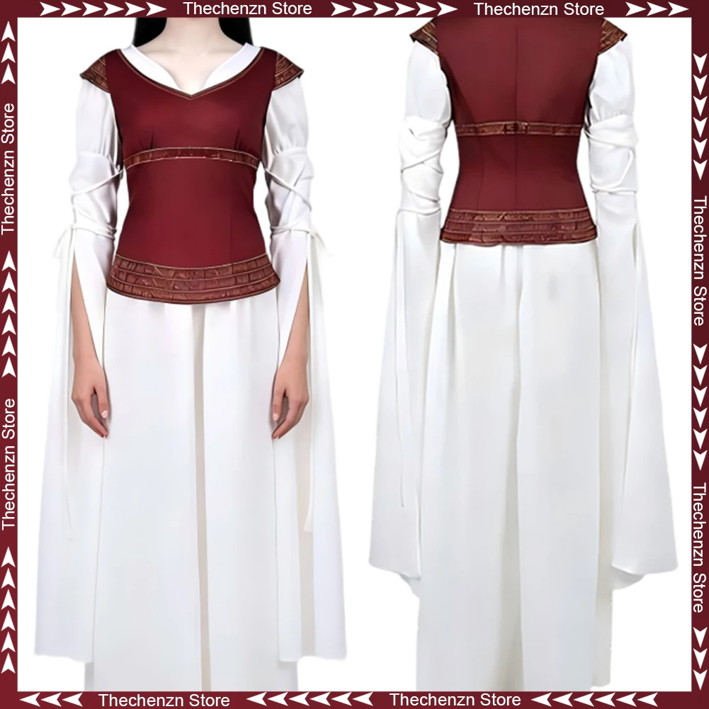 Disfraz de Rohan Eowyn para mujer, disfraz de película de El Señor de los Anillos, disfraz de Halloween para mujer, trajes de fiesta de fantasía