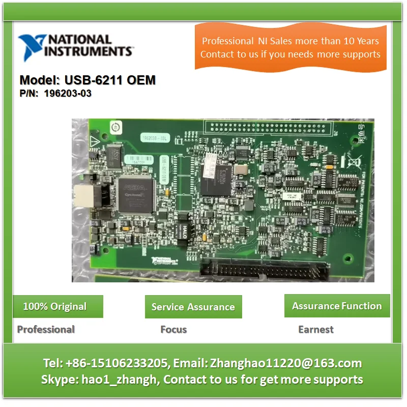 NI USB-6211 OEM Data acquisition DAQ card 196203-03