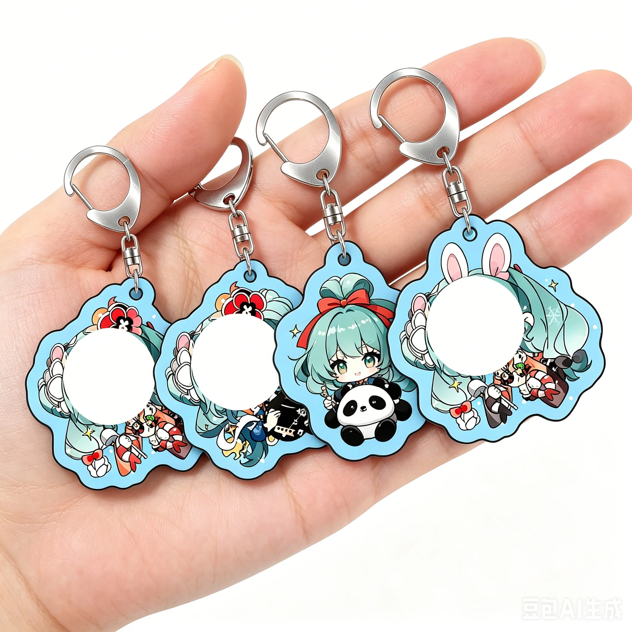 

Anime Character Custom Acrylic Stand Keychain 5CM Cute Car Pendant Birthday Gift for Friends