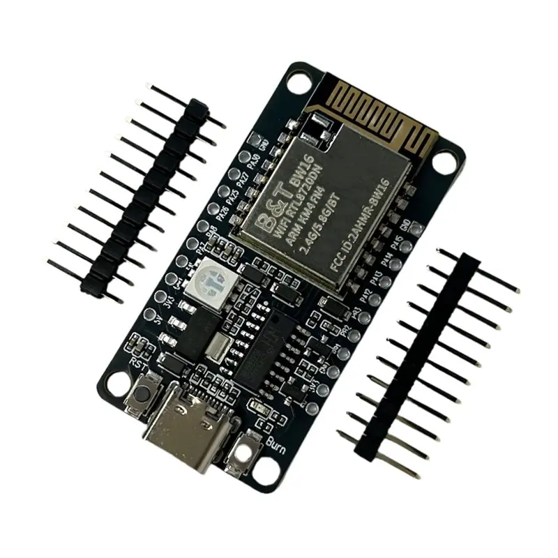 

Плата разработки B49C BW16-Kit RTL8720DN с модулем Wi-Fi Type-C двухдиапазонным (2.4G/5G) и Bluetooth BLE с низким энергопотреблением, несобранная