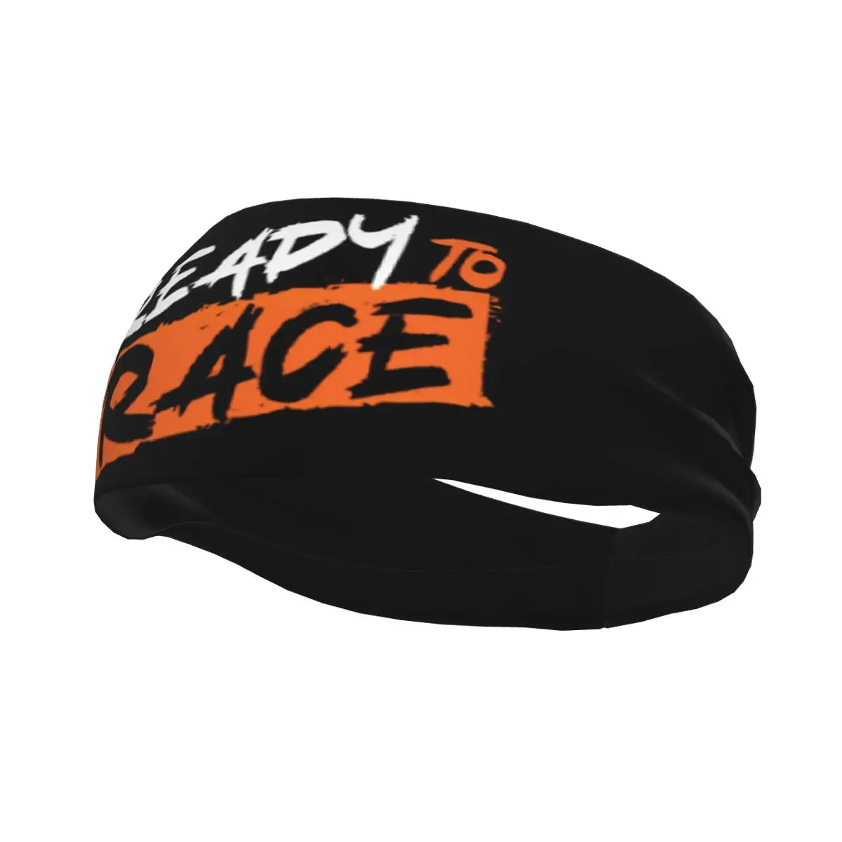 Custom Ready To Race Training Sweatband Women Men Non Slip Absorbent Motorcycle Rider Racing Sport Headband Running