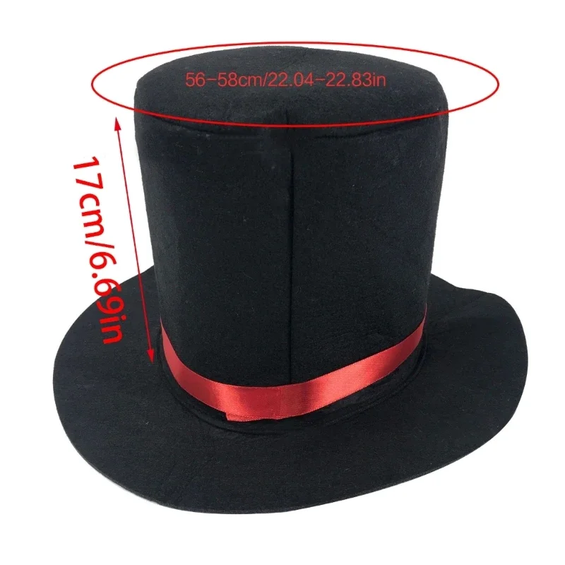 Hat Magician Top Hat Black Top Hat Magician Performed Hat Stage Performances Bowler Top Hat Fancy Dress