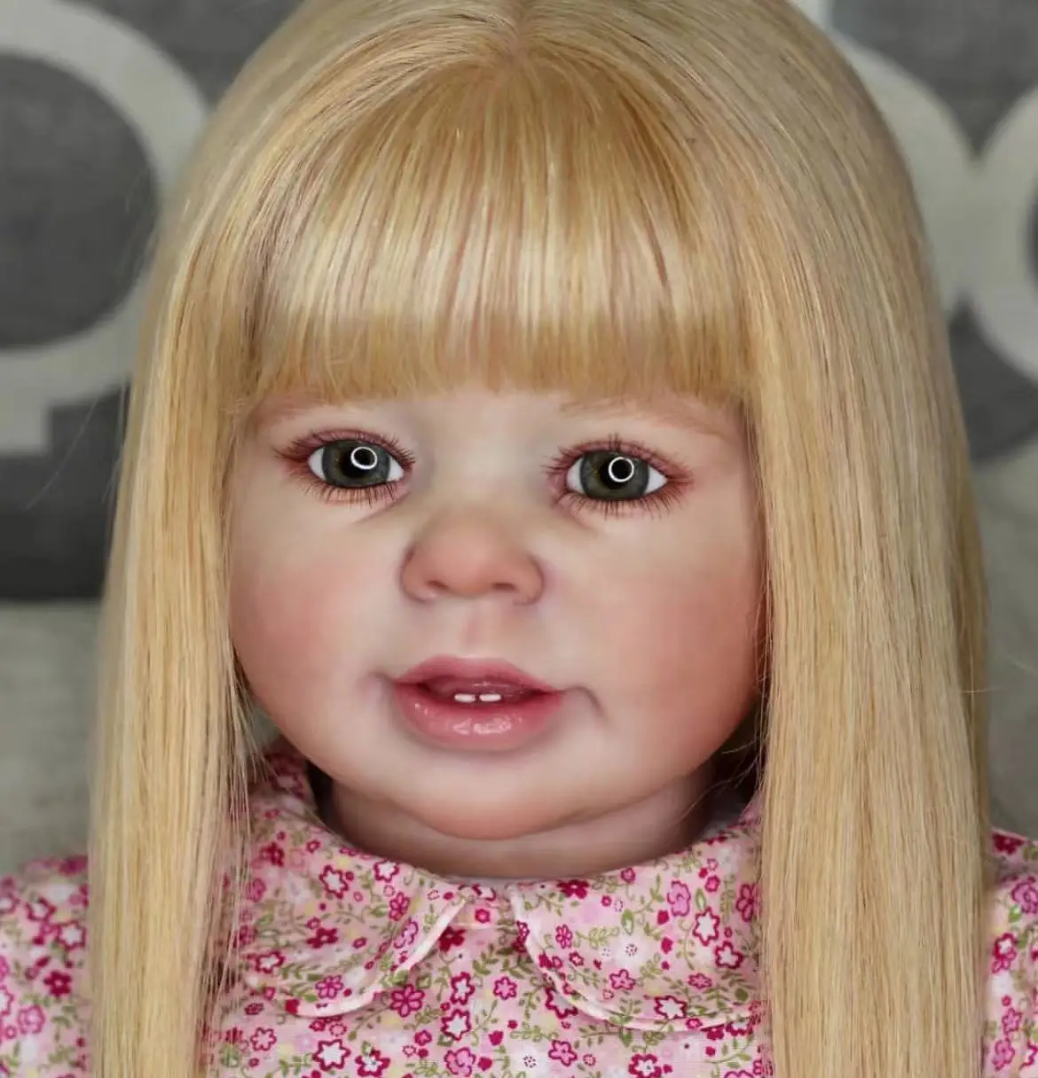 

FBBD Cutstomized Limited Supply 28inch Reborn Baby Katie Marie With Hand-Rooted Hair Already Finished Doll Christmas Gift