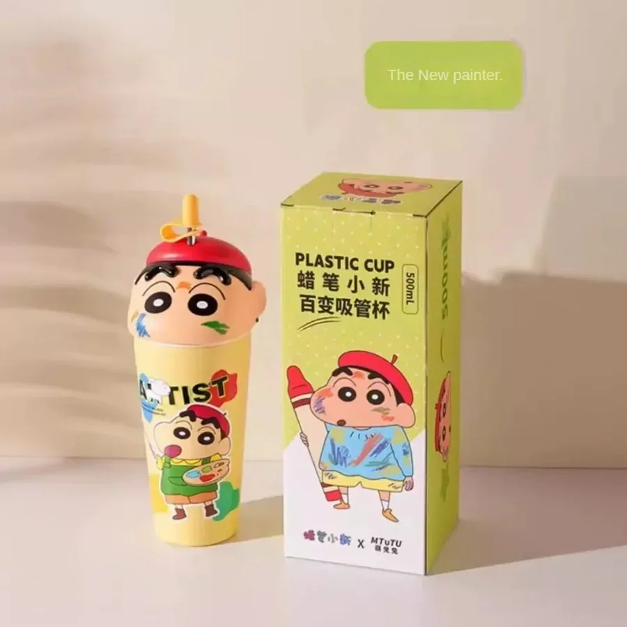 

Crayon Shin-chan Thermos Cup Cute Male and Female Students Portable Stainless Steel Cup Children's Straw Cup School Supplies