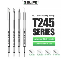 RELIFE C245 Soldering Iron Tip T245A Handle Welding Nozzle Grip Compatible With JBC T245 And Sugon T245 Soldering Station