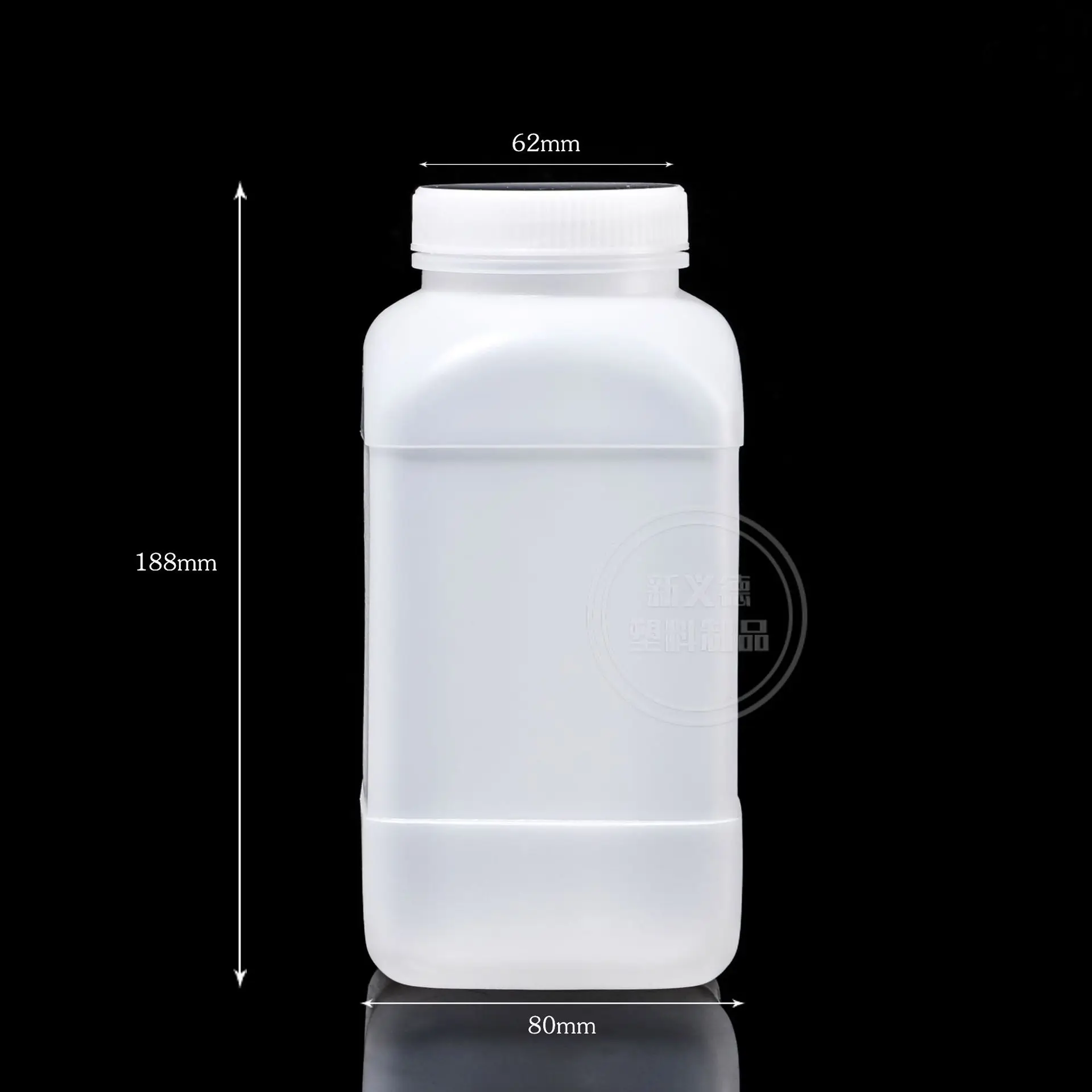 

Wide Mouth Reagent Bottle Lab Plastic Chemical Container Storage Bottles Leak Proof Square Milk Laboratory Liquid Sample Seal