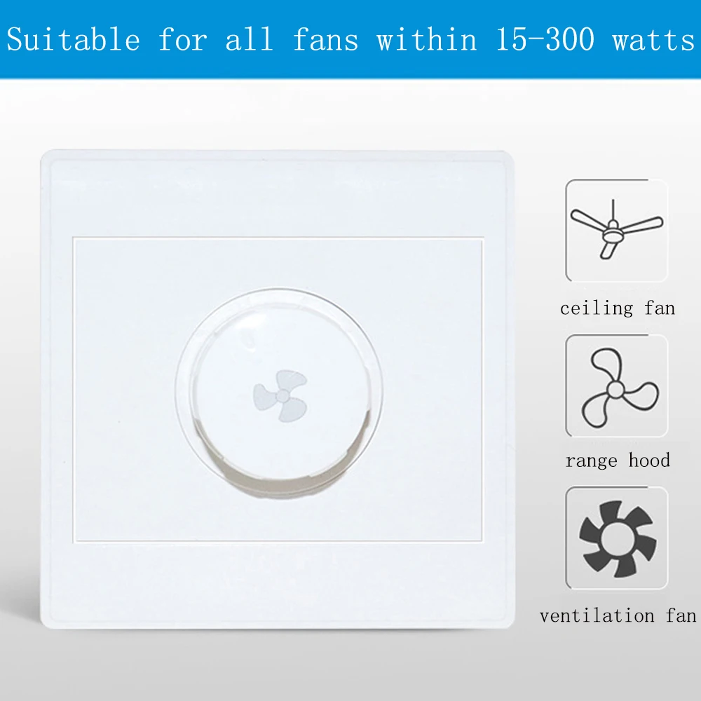 Knobless Speed Control Switch Ceiling Fan Universal Electric Fan Governor Fan Speed Regulation Knob Switch
