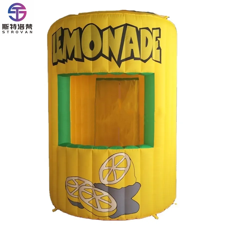 

STLF Custom Inflatable Flat Top Drink Stand Oxford Material Model Concession Booth Tent Blower Accessory for Vending Parties Eve