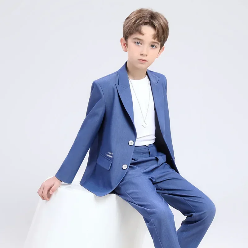 

Children Formal Suits Autumn Kids School Uniform Casual Blazer Formal Pants Outfits 2 To 14 Years Teen Boys Wedding Party Tuxedo