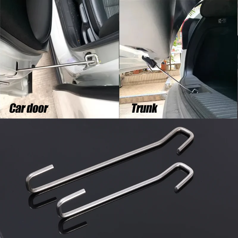 Car Boot Fixing Tool Car Door Tailgate Stainless Steel Support Bar Support Hook Car Door Hitch Bracket Body Film Repair Tool