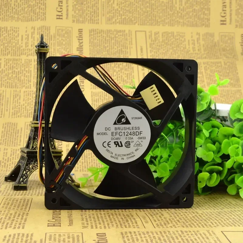 Top sell 1pcs New Original Fan for DELTA 12032 48V 0.33A 12cm Four Wire EFC1248DF