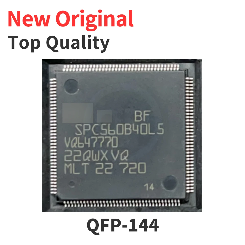 (1 peça) SPC5643LF2MLQ1 SPC5643LFMLQ1 SPC560B40L5C6E0X QFP-144 Novo Original