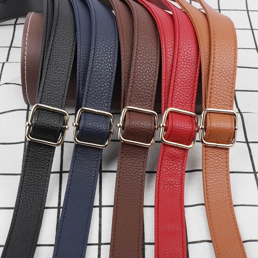 

70-132cm Bag Straps Shoulder Belts Belts Leather Adjustable Handle Shoulder Straps Replacement Girls Bag Accessories 2.5CM Width