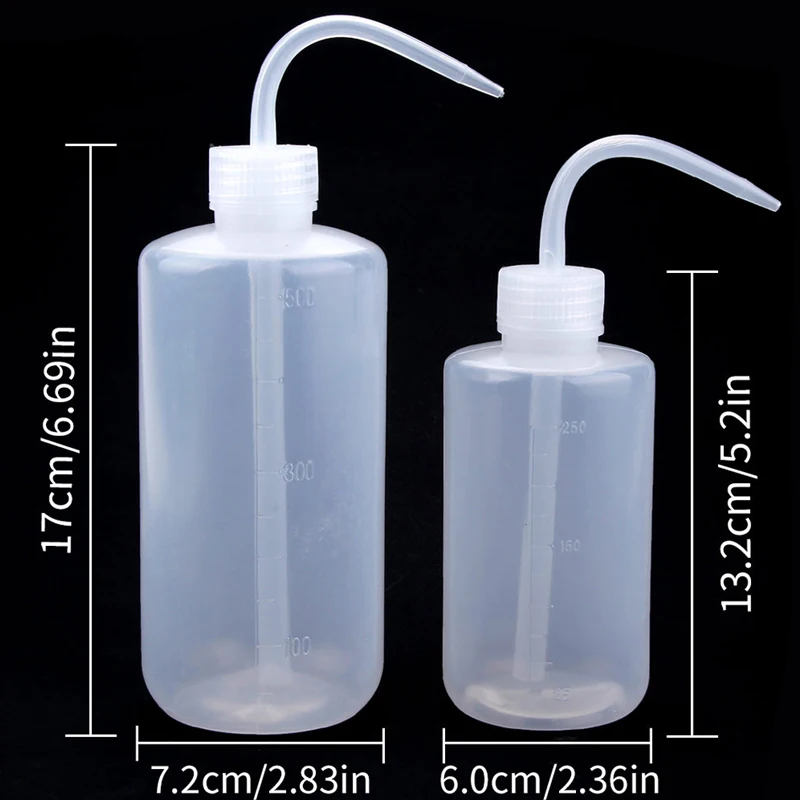 250/500ML Squeeze Bottle Plant Watering Bottle Plastic Liquid Dispenser Spray Watering Tool Tattoo Cleaning Spray Bottle