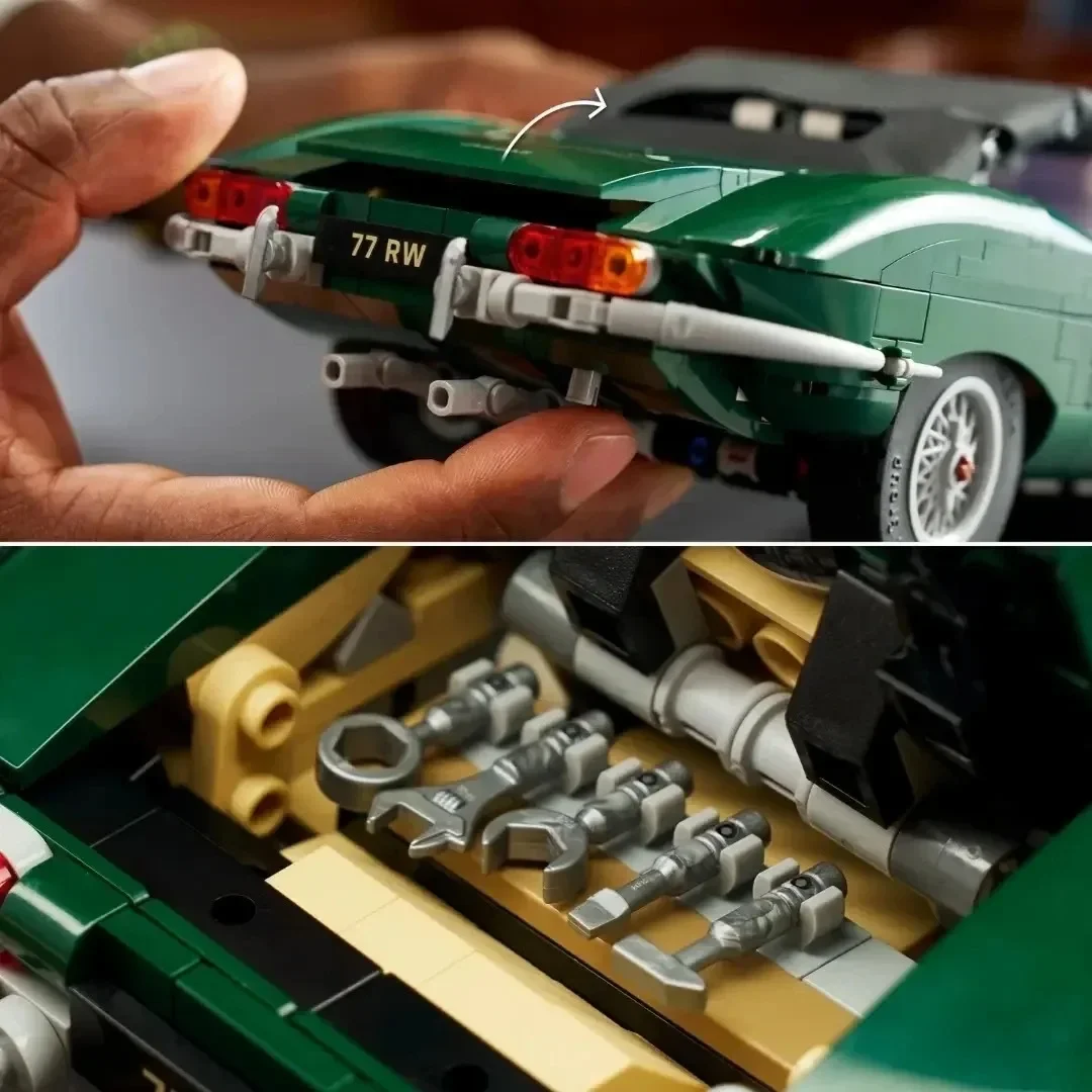 1673pcs Building Blocks Bricks Christmas Gifts for Adult Vintage British Roadster Display Model Classic Convertible Sports Car