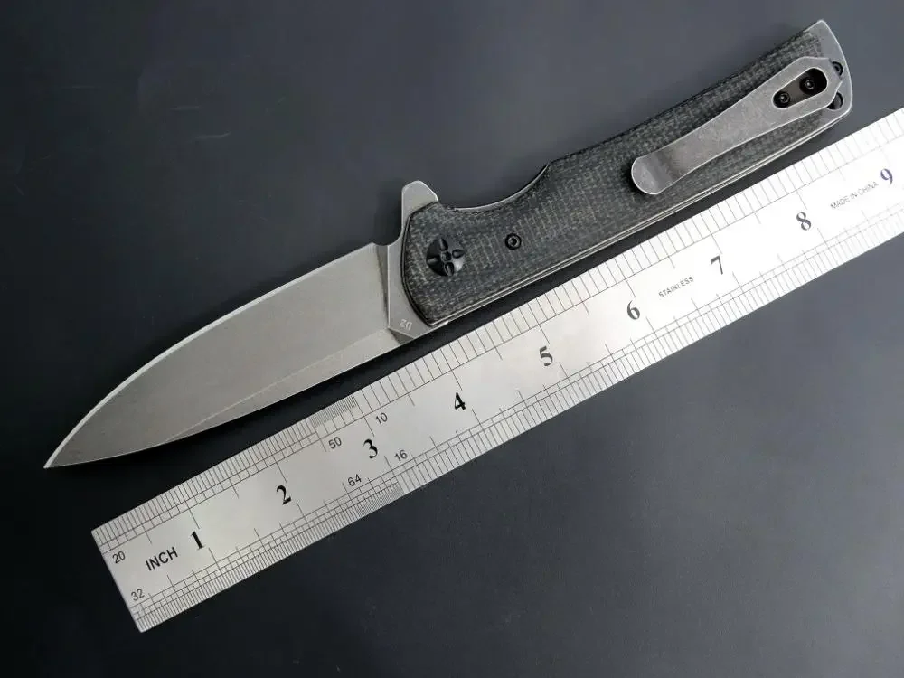 Nuovo Eafengrow EF973 Coltello tascabile D2 Lama + Manico in Micarta Coltello pieghevole Coltello da campeggio di sopravvivenza per strumento tattico Edc esterno