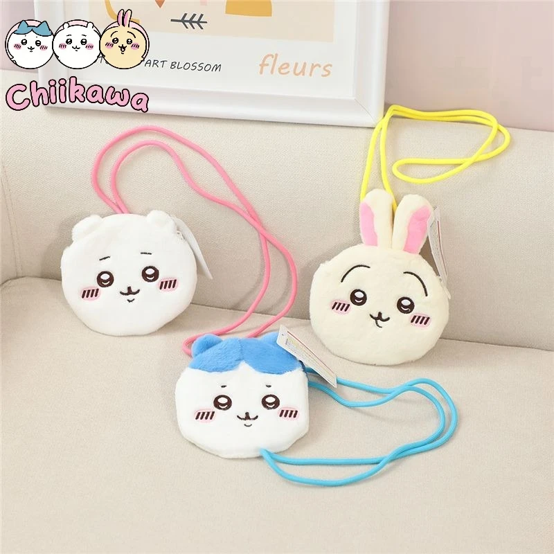 

Плюшевая сумочка-кошелек Chiikawa Cute Hachiware Usagi для монет, ключей, наушников, карт питания, подарок на день рождения для девочки