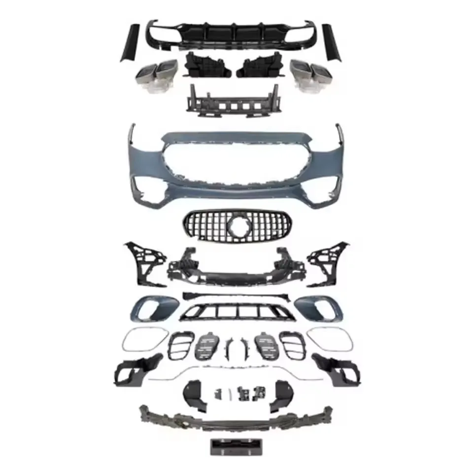 

S63 Style Car Parts Auto Front Bumper Rear Diffuser Grille Body Kit for W223 Line 2021-2023