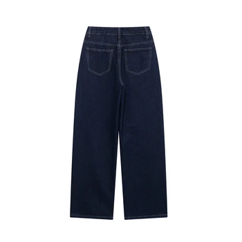 Women’s Denim Two-Piece Set with Belt 5 DUOPERI Women Fashion 2 Pieces Sets With Belt Denim Jackets & Vintage Front Zipper Jeans Trousers Feamle Chic Lady Pants Sets 5