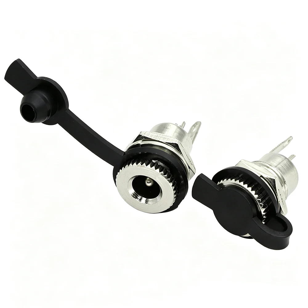  2/5/10Pcs DC099 5.5*2.1mm / 5.5*2.5mm DC Power Jack Socket Female Panel Mount Connector With Waterproof Cover High Quality