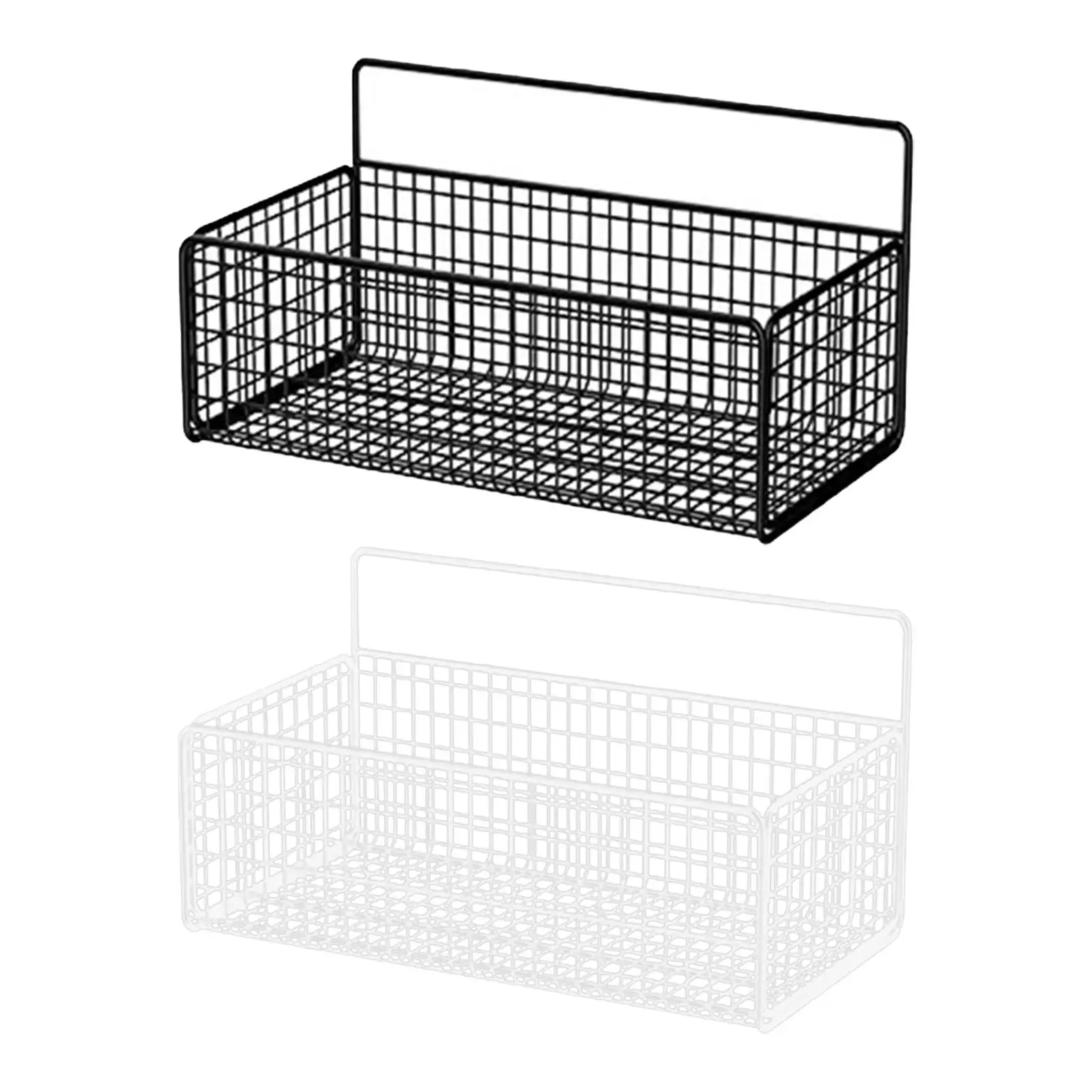 Hanging Kitchen Baskets Iron Sink Organization Wire Storage Basket Floating Shelves for Garage Dormitory Countertop Pantry