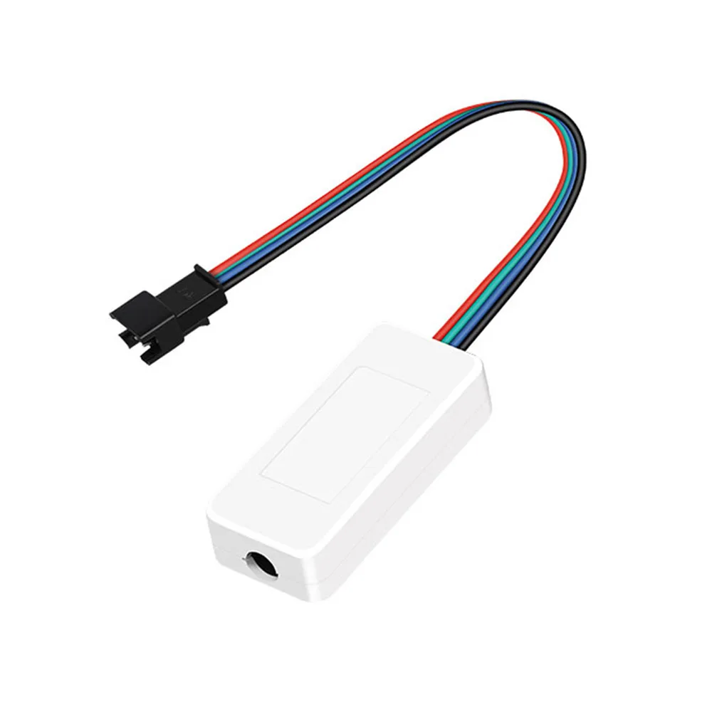 SP110E Bluetooth LED Controller Suitable for WS2812B WS2811 Pixel Panel Intelligent Bluetooth 3-Pin RGBW LED Light Bar DC5-24V