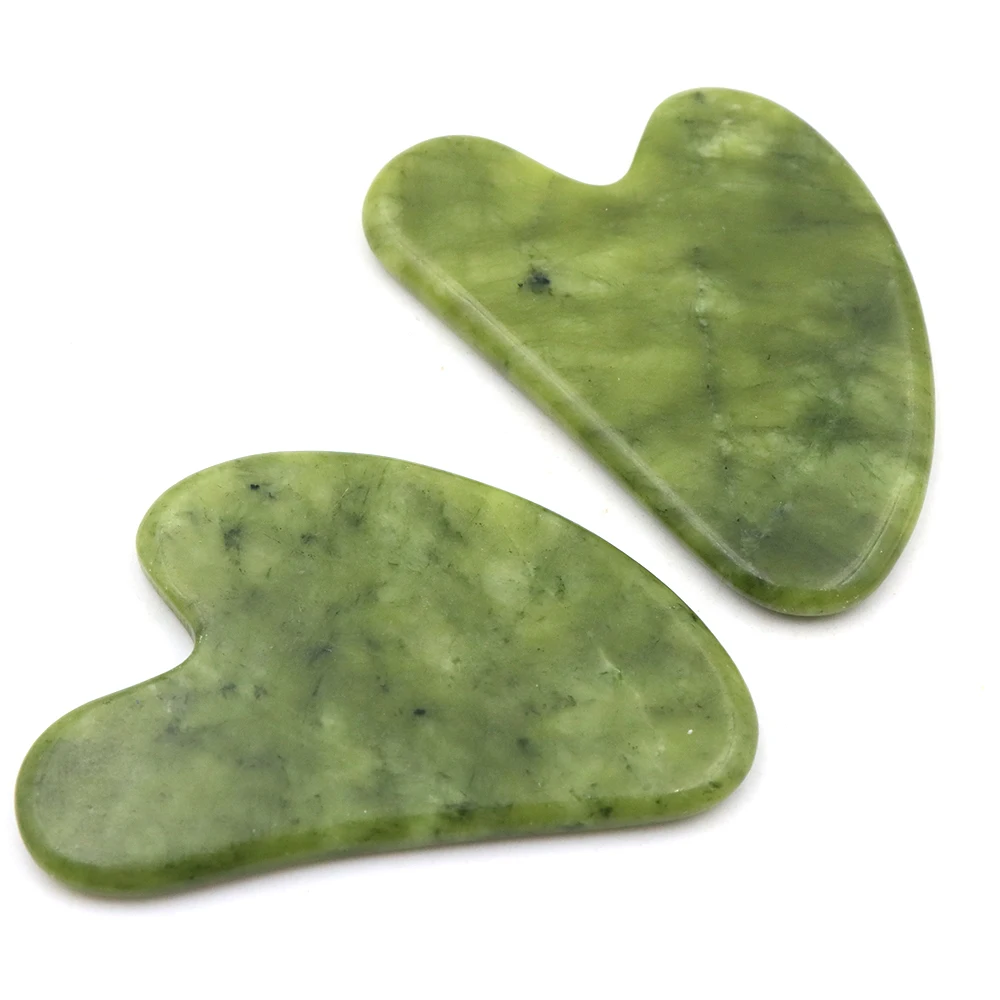 GuaSha Jade Facial Beauty Scraping Massage Tools Firm Skin Care Face Gua Sha SPA Physical Therapy Gue Che Roller Natural Stone