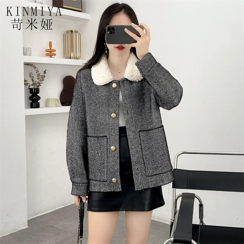 Women's Imitation Mink Fleece Short Coat 2023 Female Autumn/Winter Korean Loose Coat Top New High Grade Knitted Cardigan Women