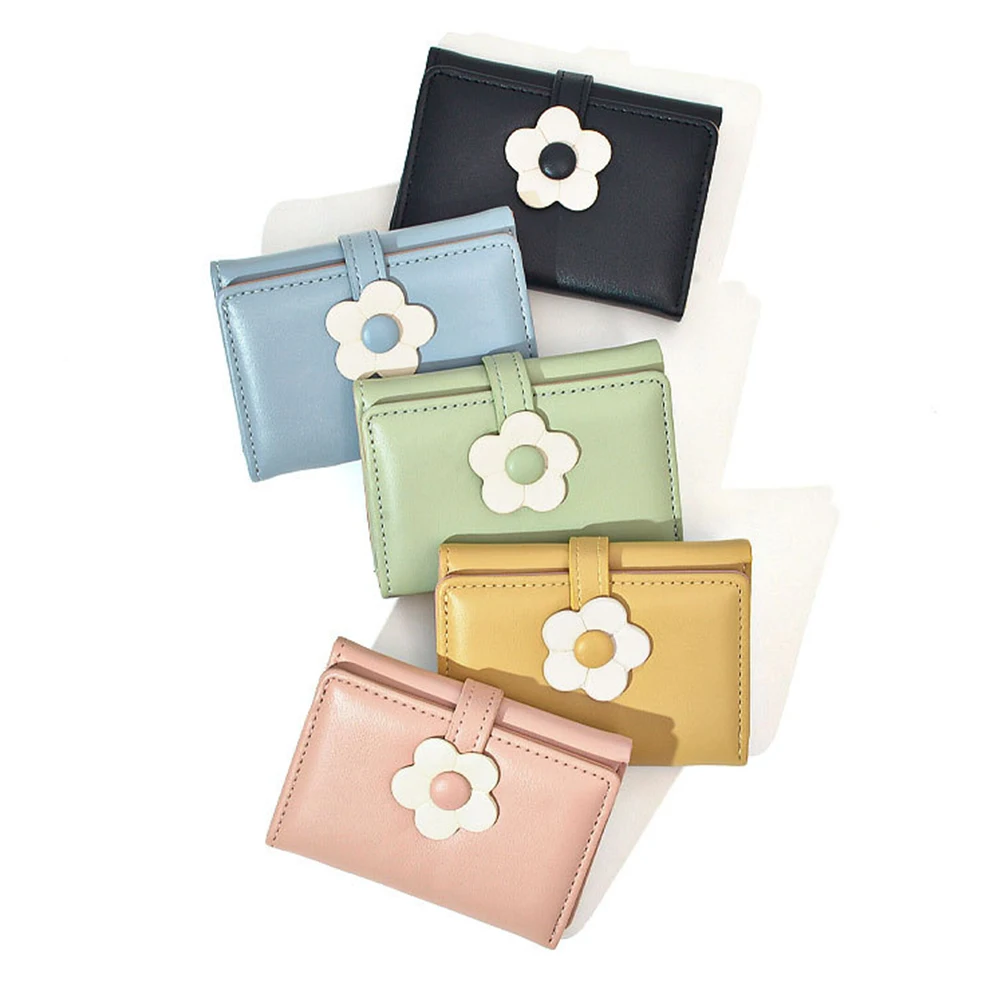 

1 Simple Cute Coin Purse for Flower Pattern Change Purse Storage Bag for Cards Keys Small Wallet Organizer