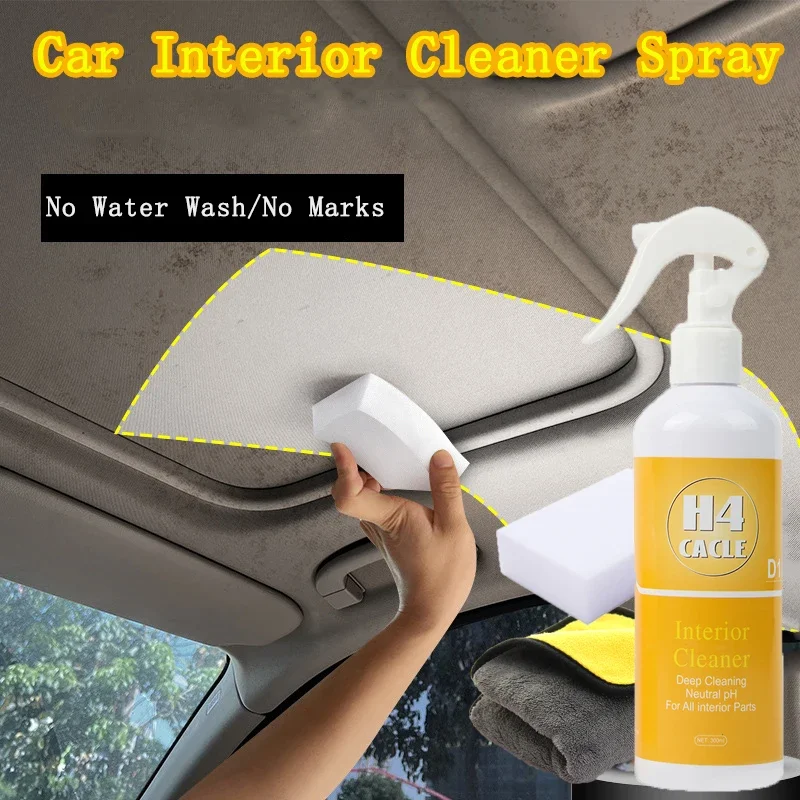 H4Cacle Multifunctional car upholstery cleaner car upholstery seat waterless wash powerful de-greasing cleaner universal