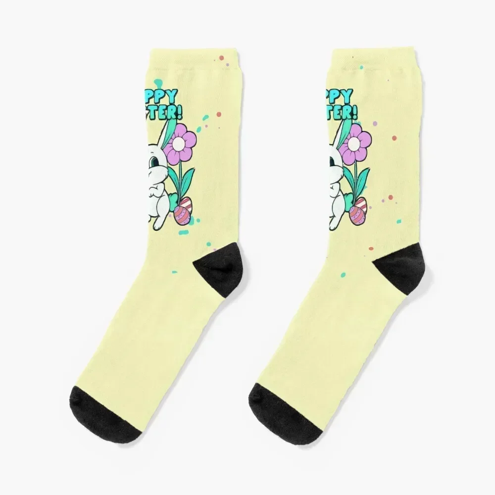 

Happy Easter bunny Socks Christmas designer Socks Women's Men's