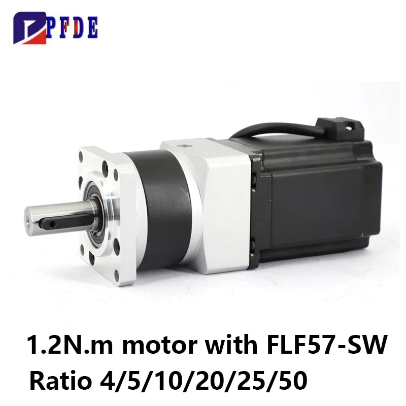 Nema23 Stepper Motor 1.2N.m with FLE57-SW Precision Planetary Gearbox Speed Ratio 4/5/10/20/25/50 High torque for CNC Machine