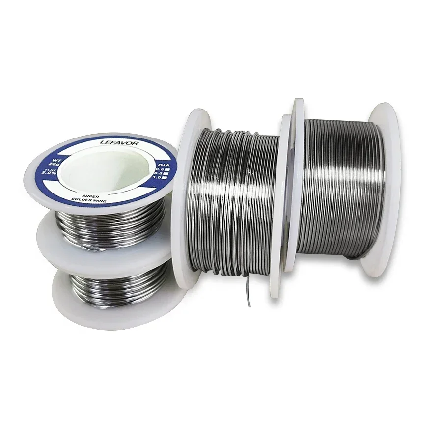 

Soldering Tin Wire 0.8mm 1.0mm Rosin Core 20g 50g 100g No-clean Flux 2.0% Melt Solder Wire Roll