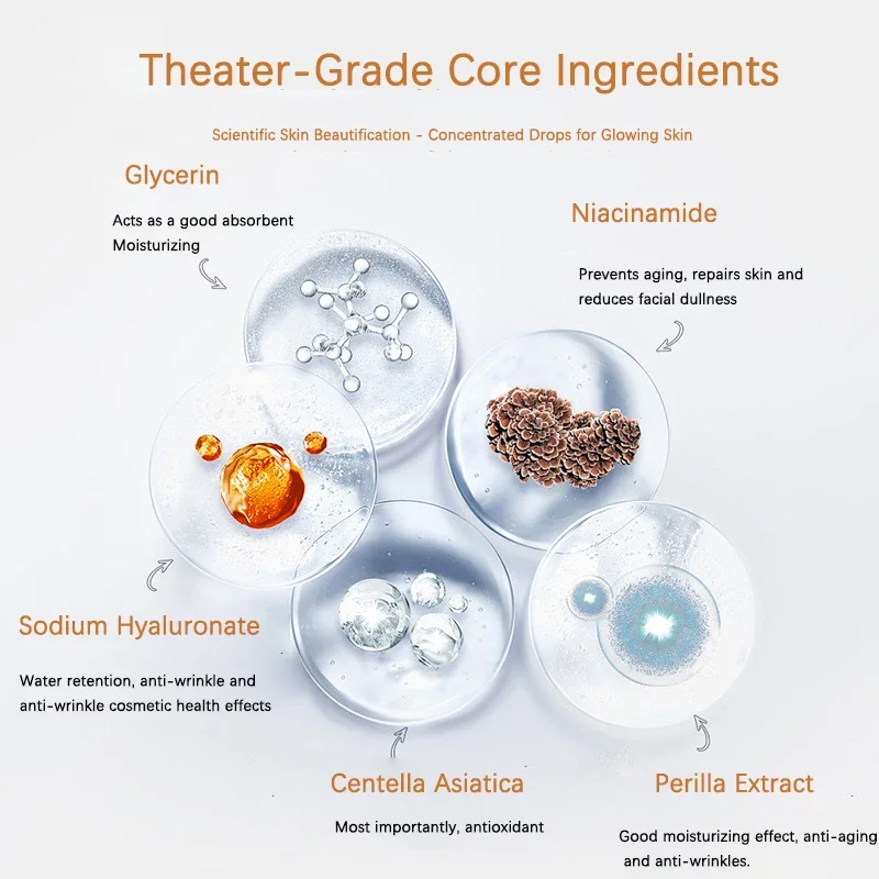 Collagene coreano Acido ialuronico Maschera per il viso Riparazione Rassodante Lifting Migliora le linee sottili Illumina Moisturiz Peptide Essenza Cura della pelle