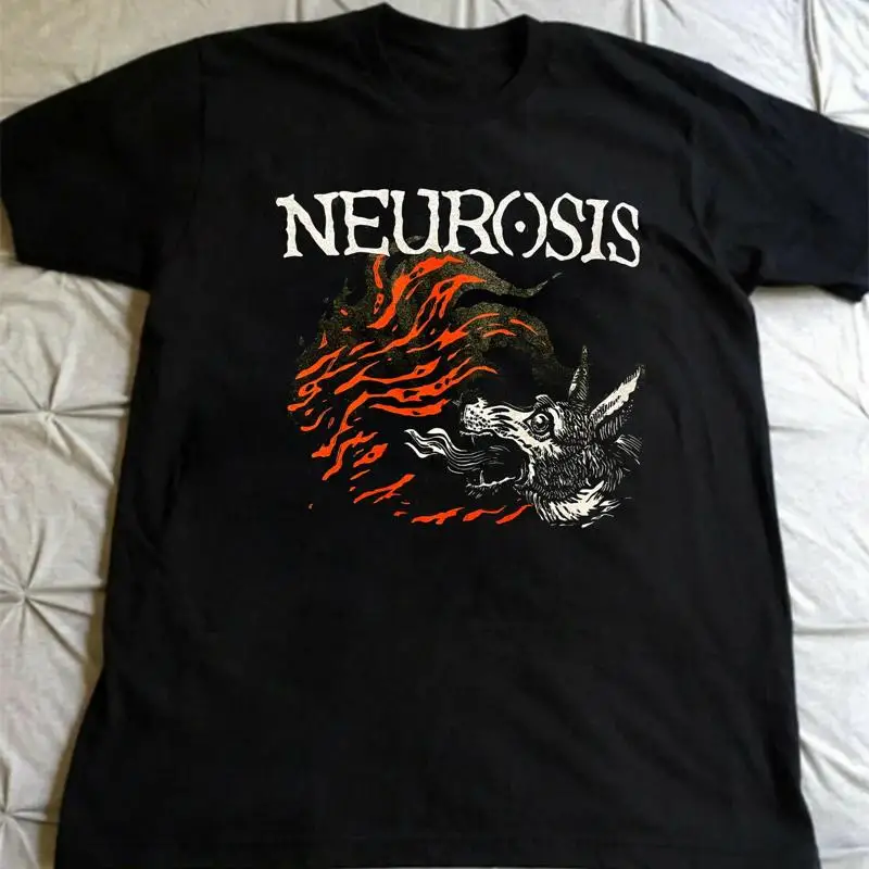 

NEUROSIS Band Wolf Черная футболка S-5XL с коротким рукавом МУЖСКАЯ G7722