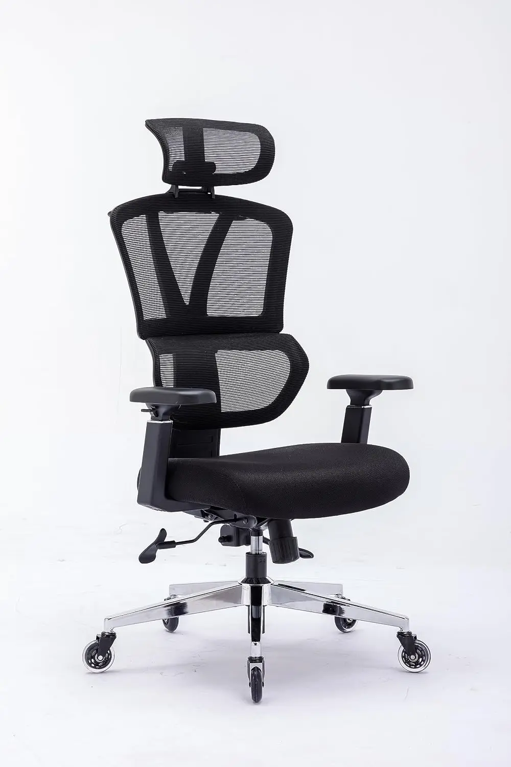 Ergonomic Mesh Office Chair 3D Armrests Adjustable Headrest Roller Casters for Executives Home Office, Customized