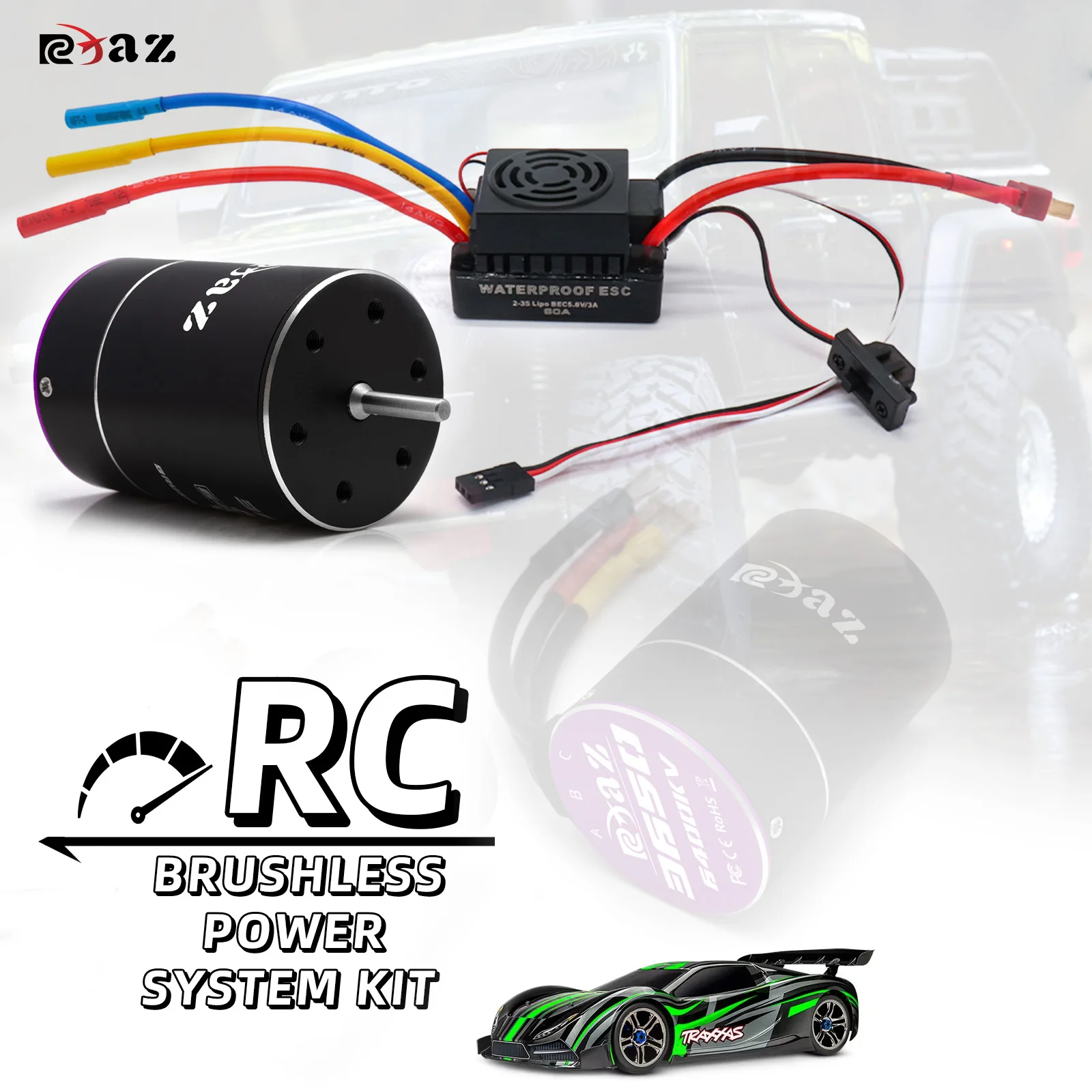 

Бесщеточный двигатель RCXAZ RC 3650 для осевого гусеничного автомобиля Traxxas Tamiya 1/10, автозапчасти Accs, игрушечный грузовик, танк 3650, бесщеточный двигатель постоянного тока RC