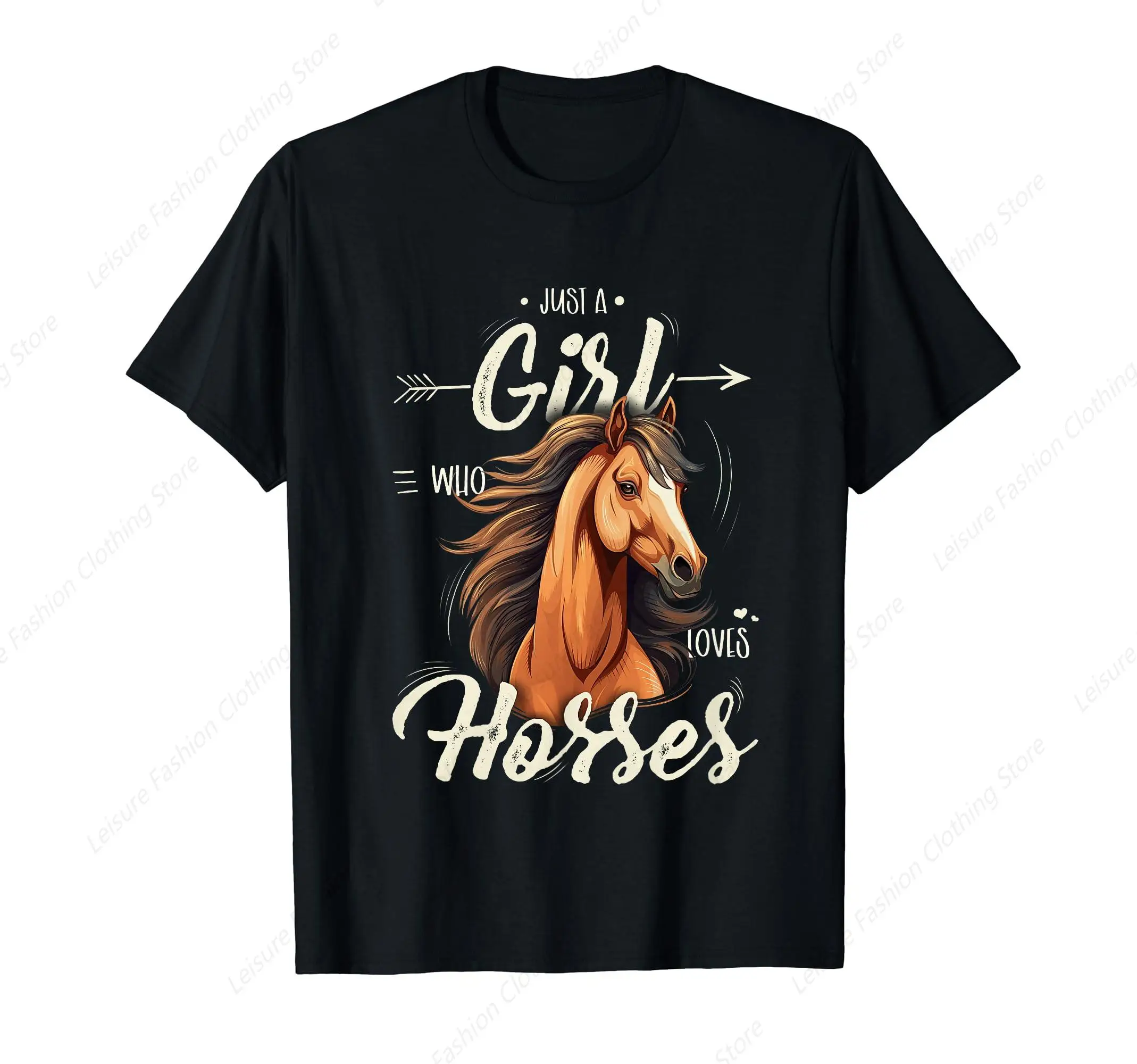 Girls Riding Shirt Just A Girl Who Loves Horses T-Shirt