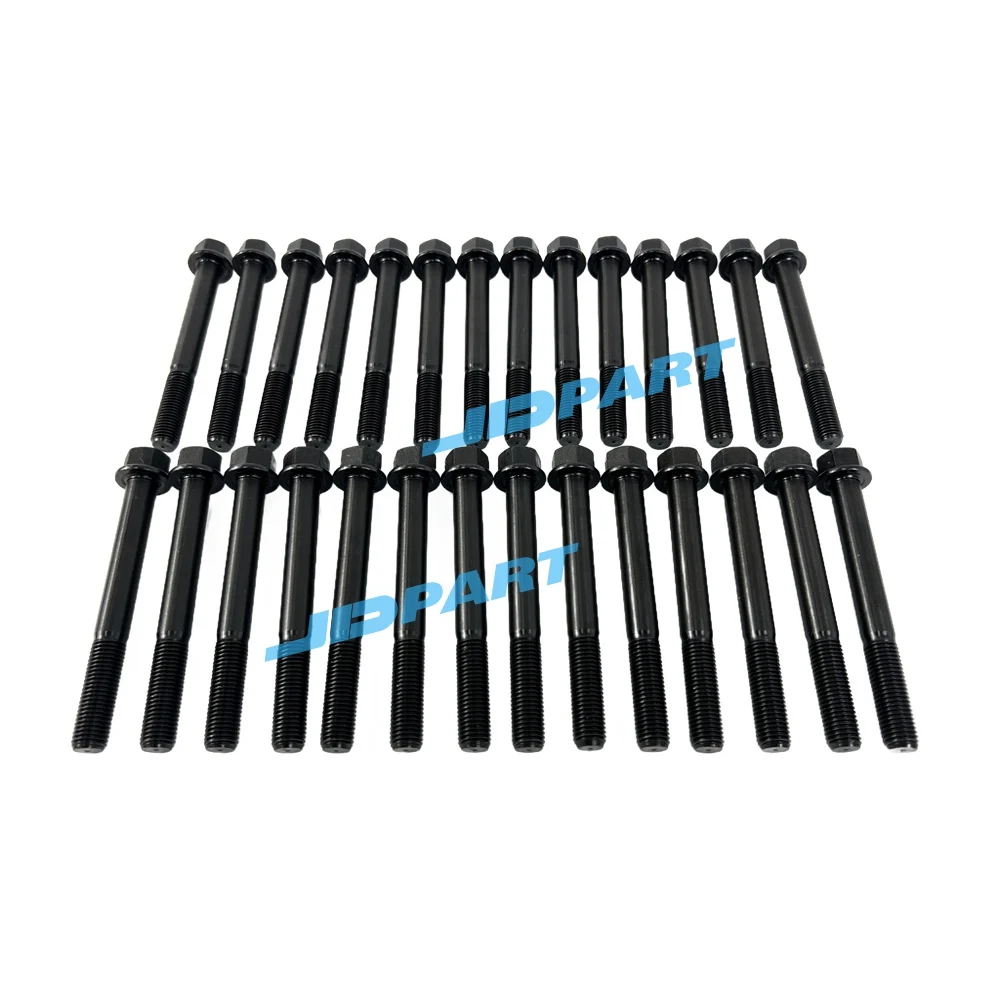 Exceptional quality 28 PCS D2366 Cylinder Head Bolt For Doosan / DEVELON Diesel Engine Parts