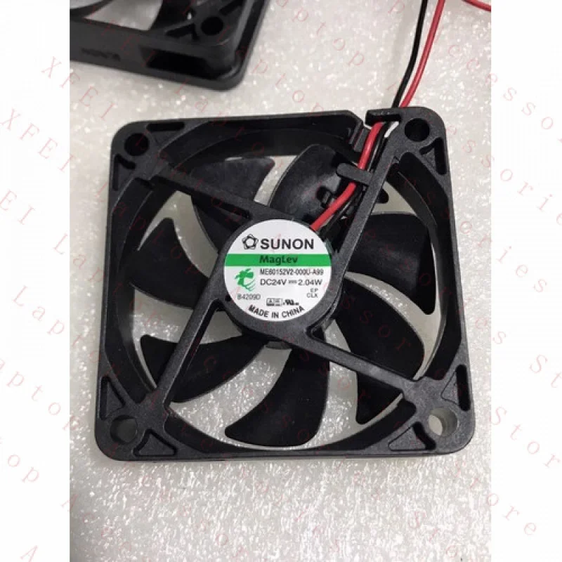 

F For SUNON ME60152V2-000U-A99 6015 DC24V 2.04W 6CM 2-Wire Inverter Cooling Fan