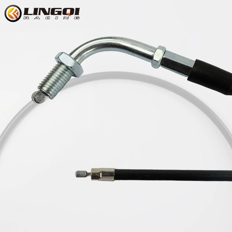LESQUE Bent Head Gas Throttle Oil Cable For 49cc 50cc 60cc 70cc 80cc Motorcycle Dirt Pit Bike ATV 900mm 1000mm 1080mm 1280mm
